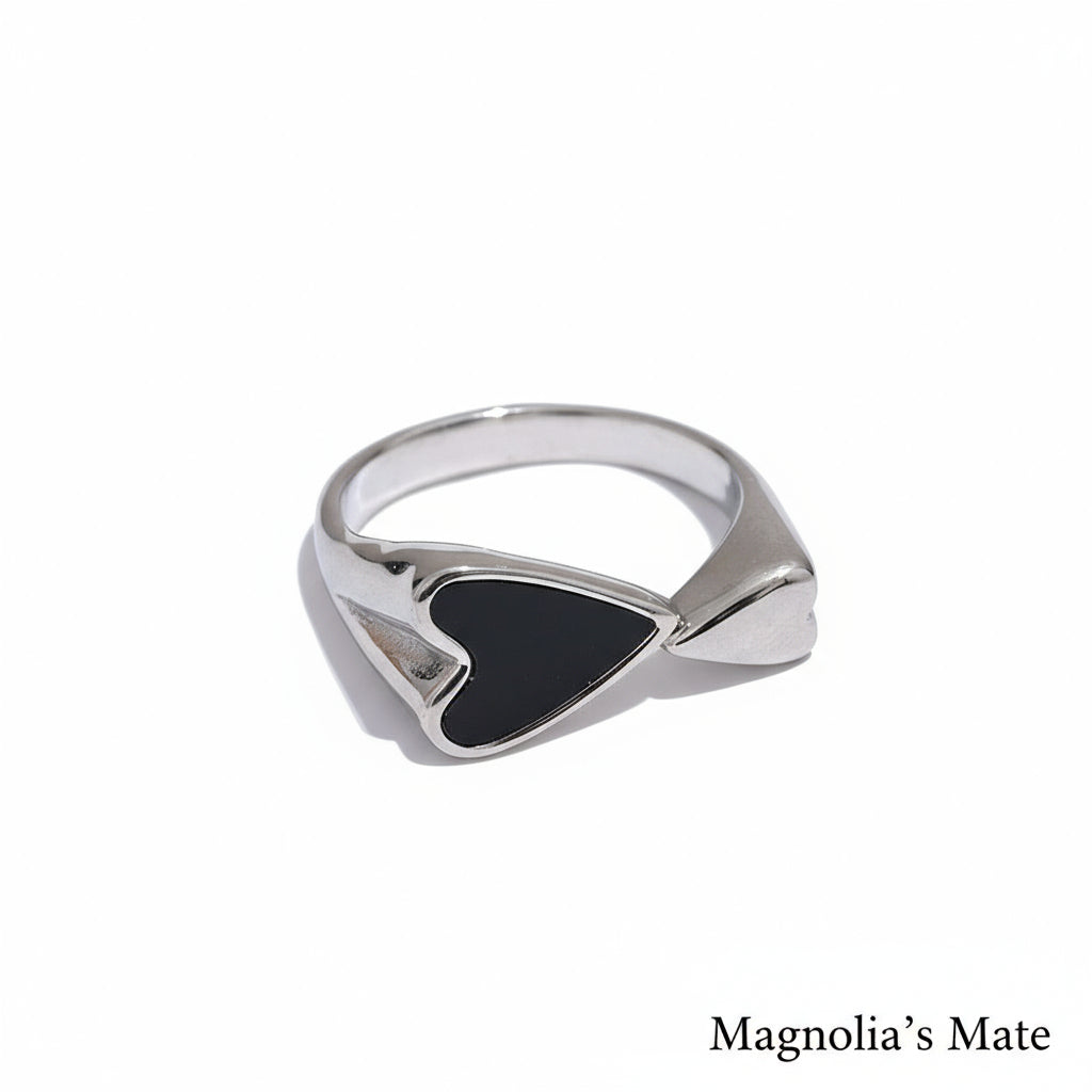 ダブルハートリング ゴールド/シルバー 【予約商品】 – Magnolia's Mate