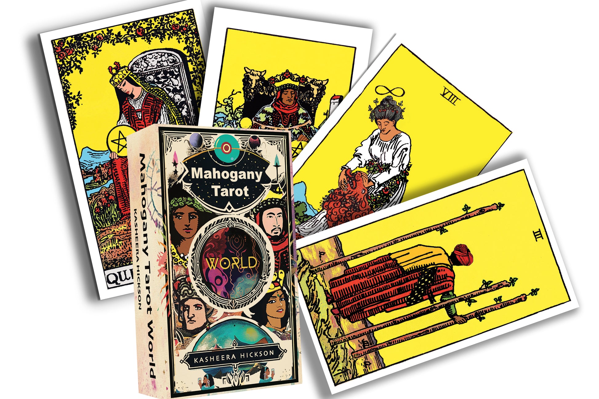 Mahogany Tarot WORLD Deck Size 2.75”x4.75”