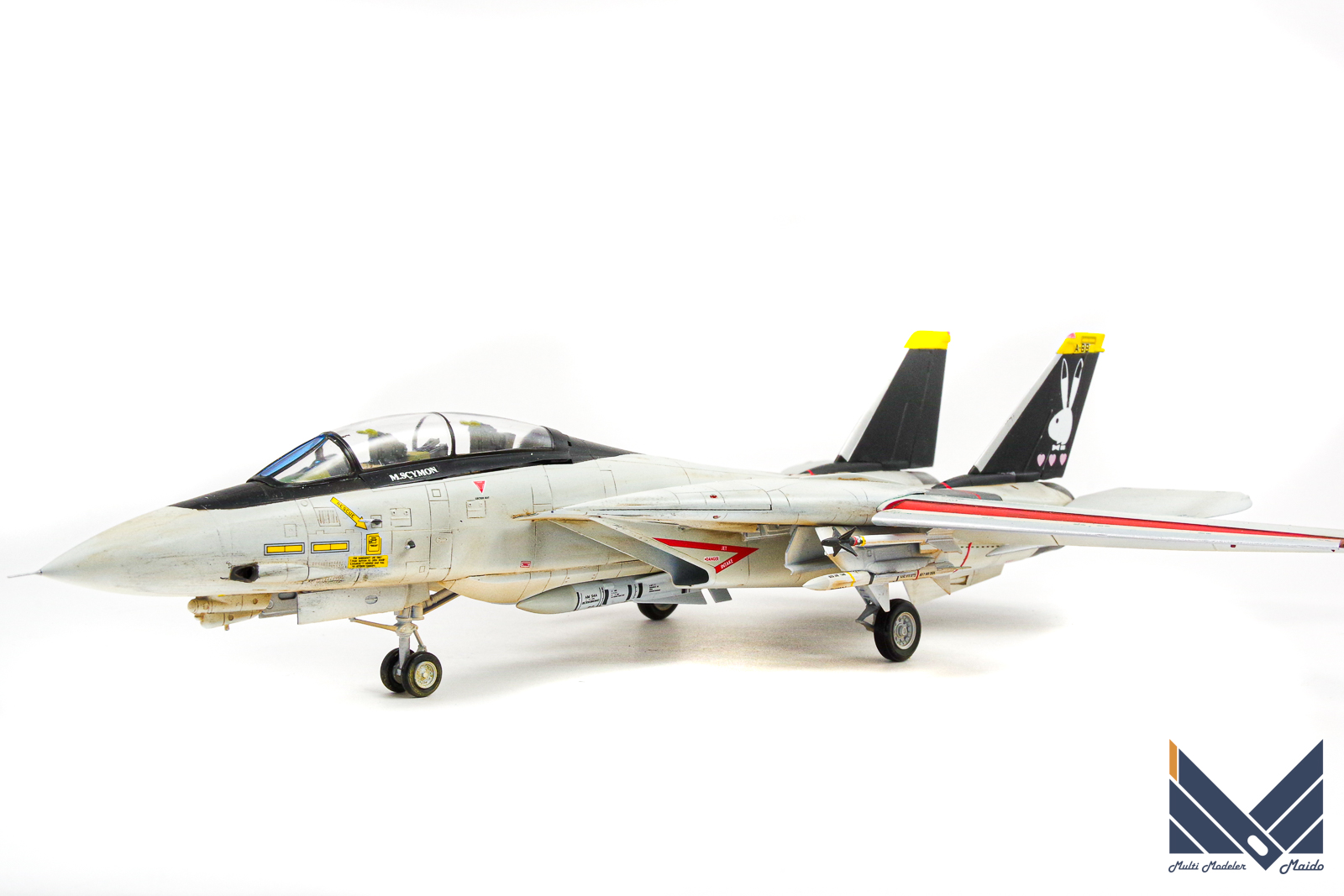 フジミ 1/72 F-14A エリア88 ミッキー 完成品 FUJIMI Area88 | 模型工房M