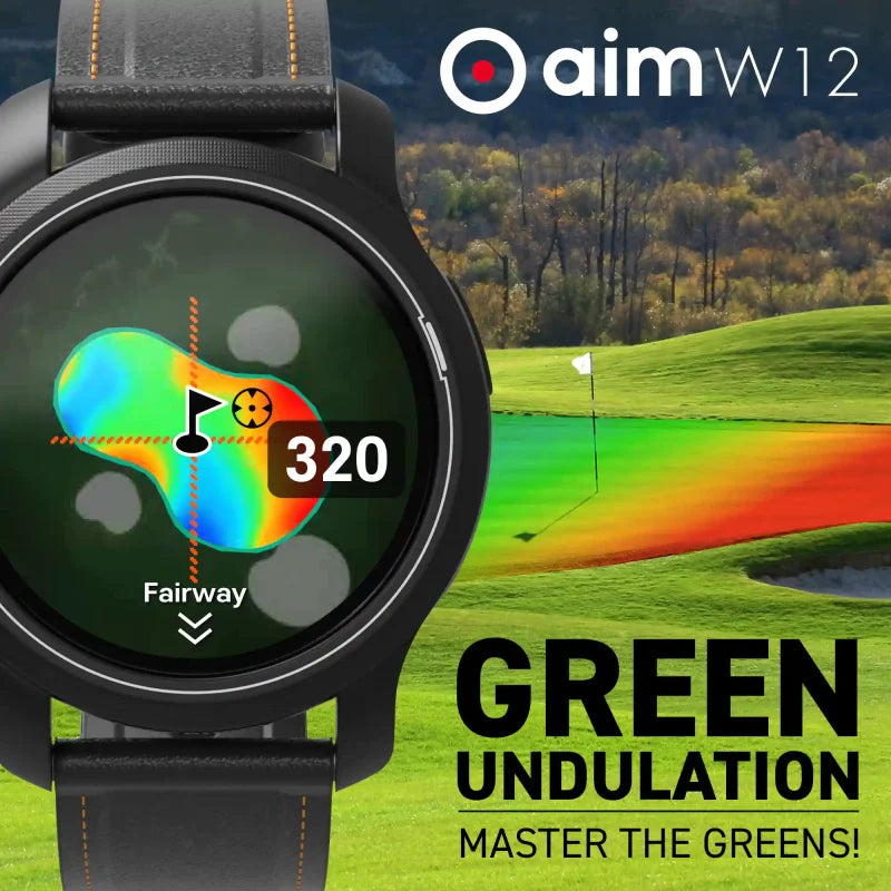 GOLFBUDDY Aim W12 GPS Golf Watch – MailOrderGolf