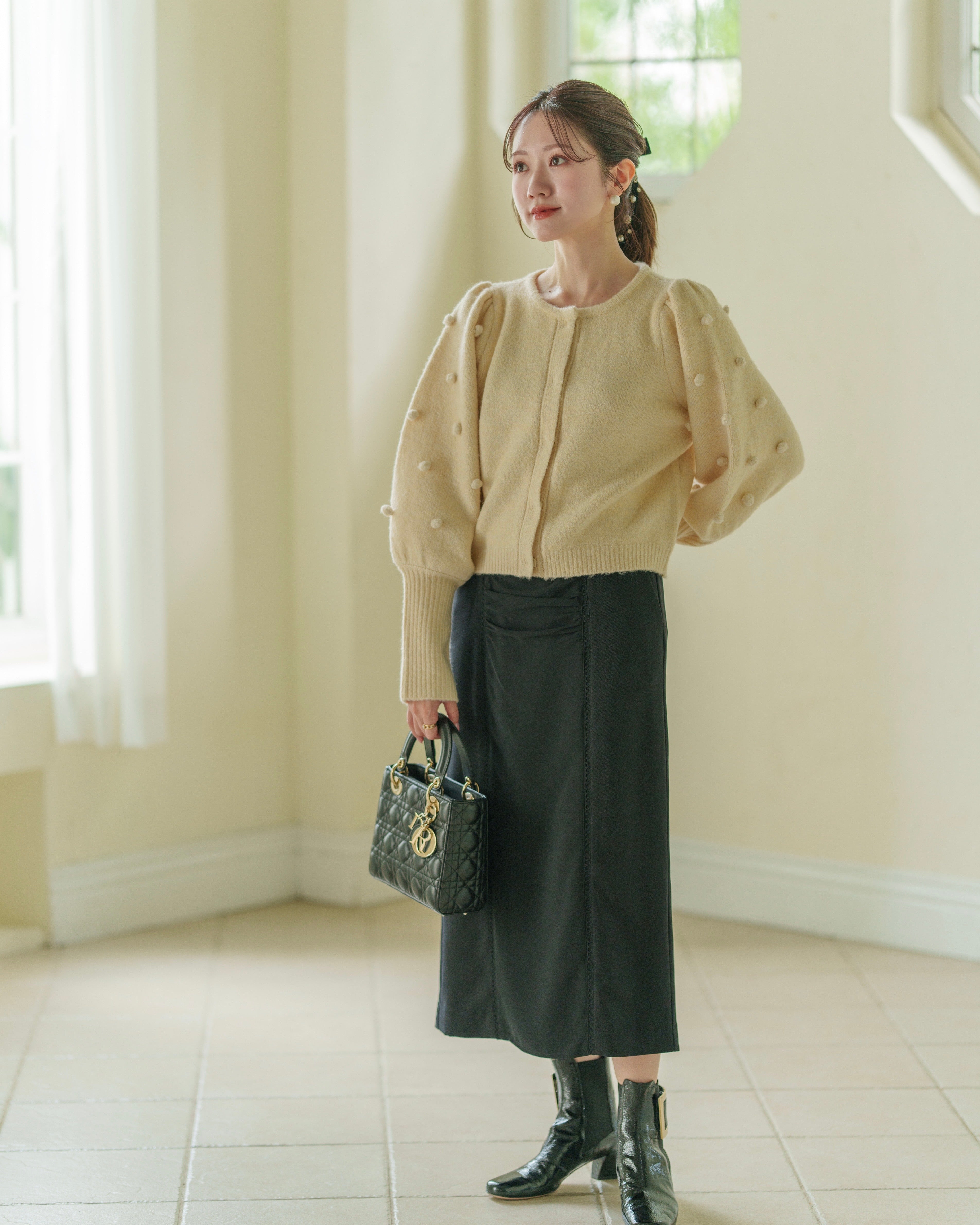 ハシゴレースIラインスカート【リサイクルポリエステル】 – Maison Echelle