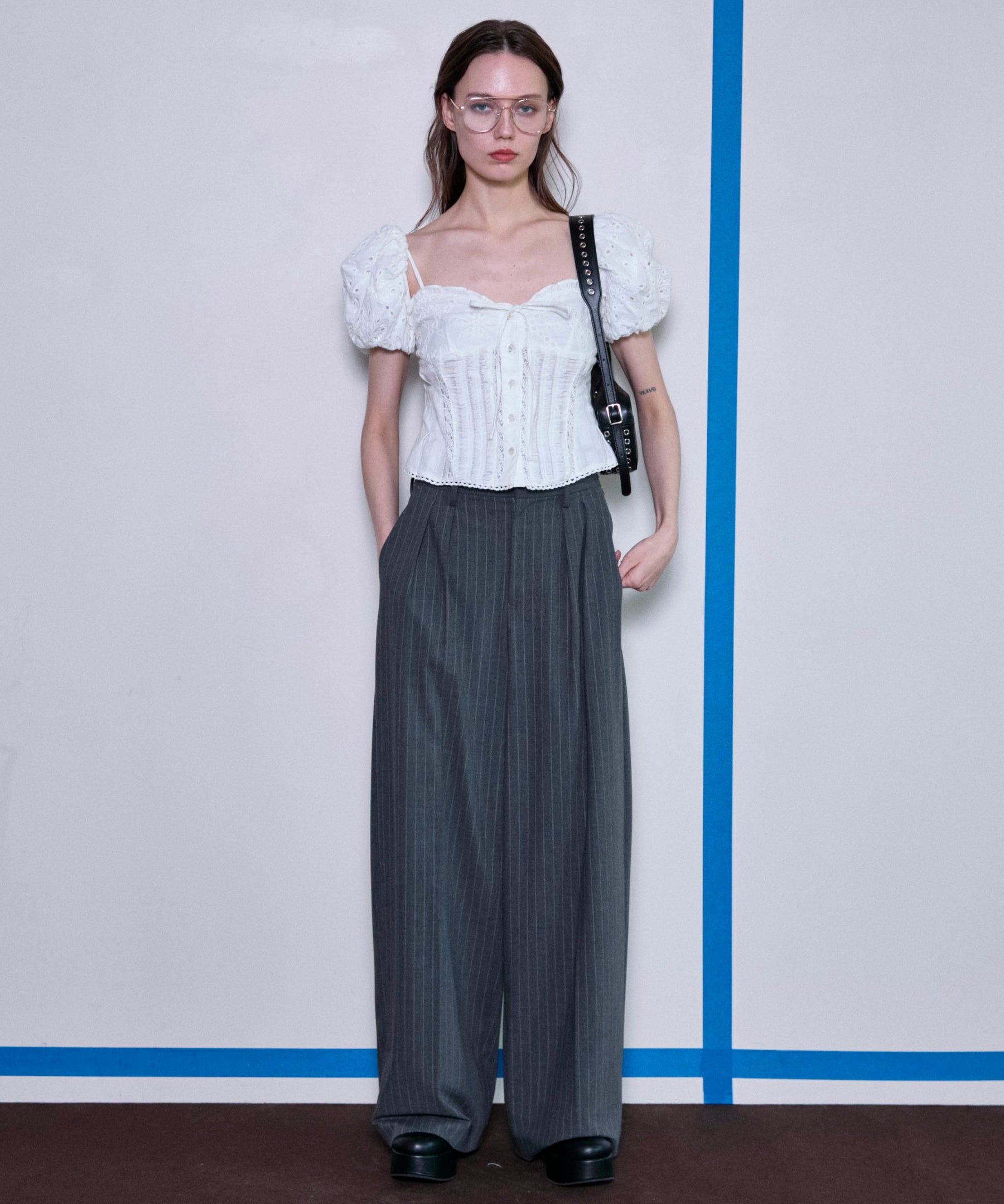 2way Cotton Puff Sleeve Bustier