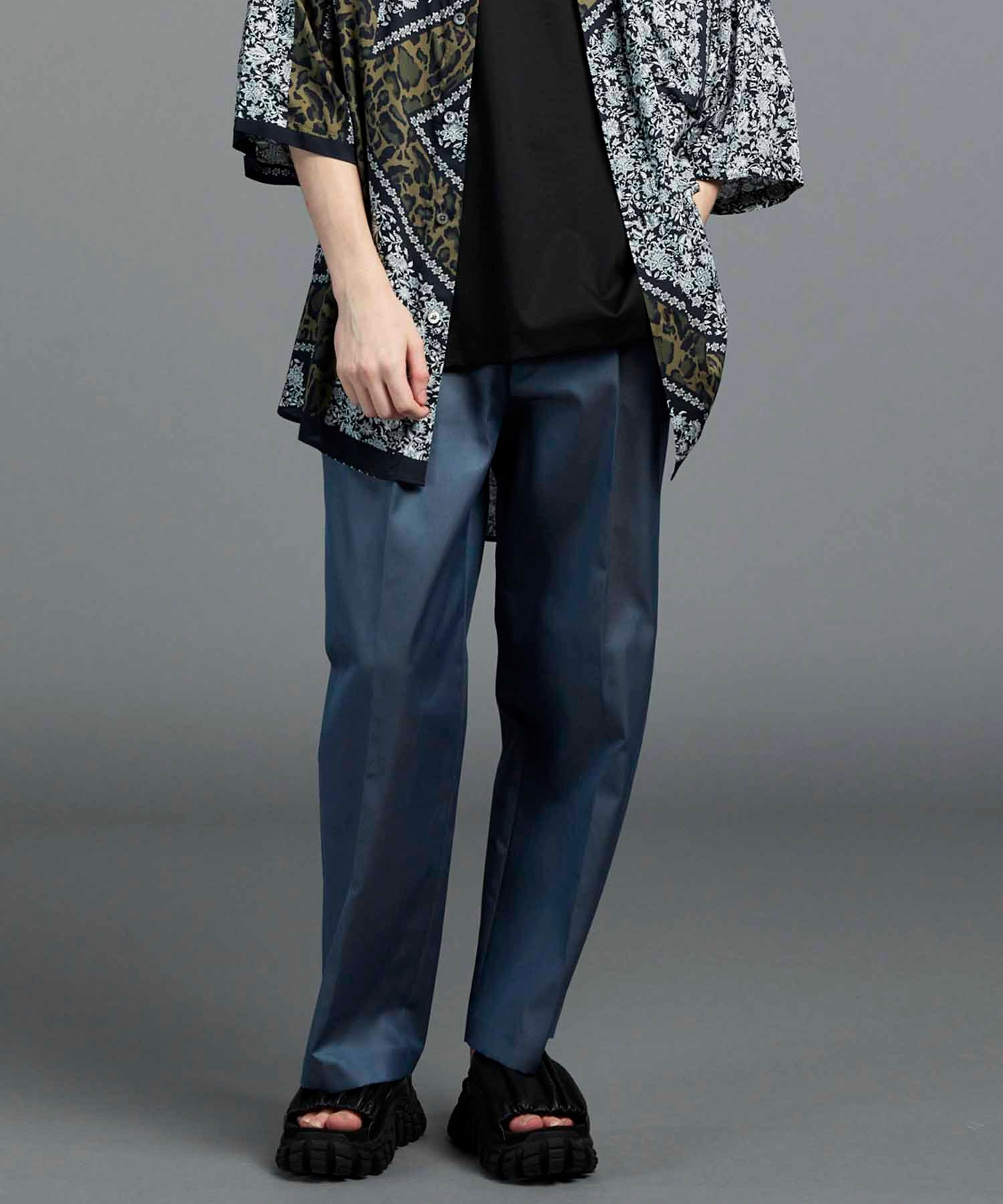 120/2/2 Suvin Cotton Gabardine Prime-Wide One Tuck Pants