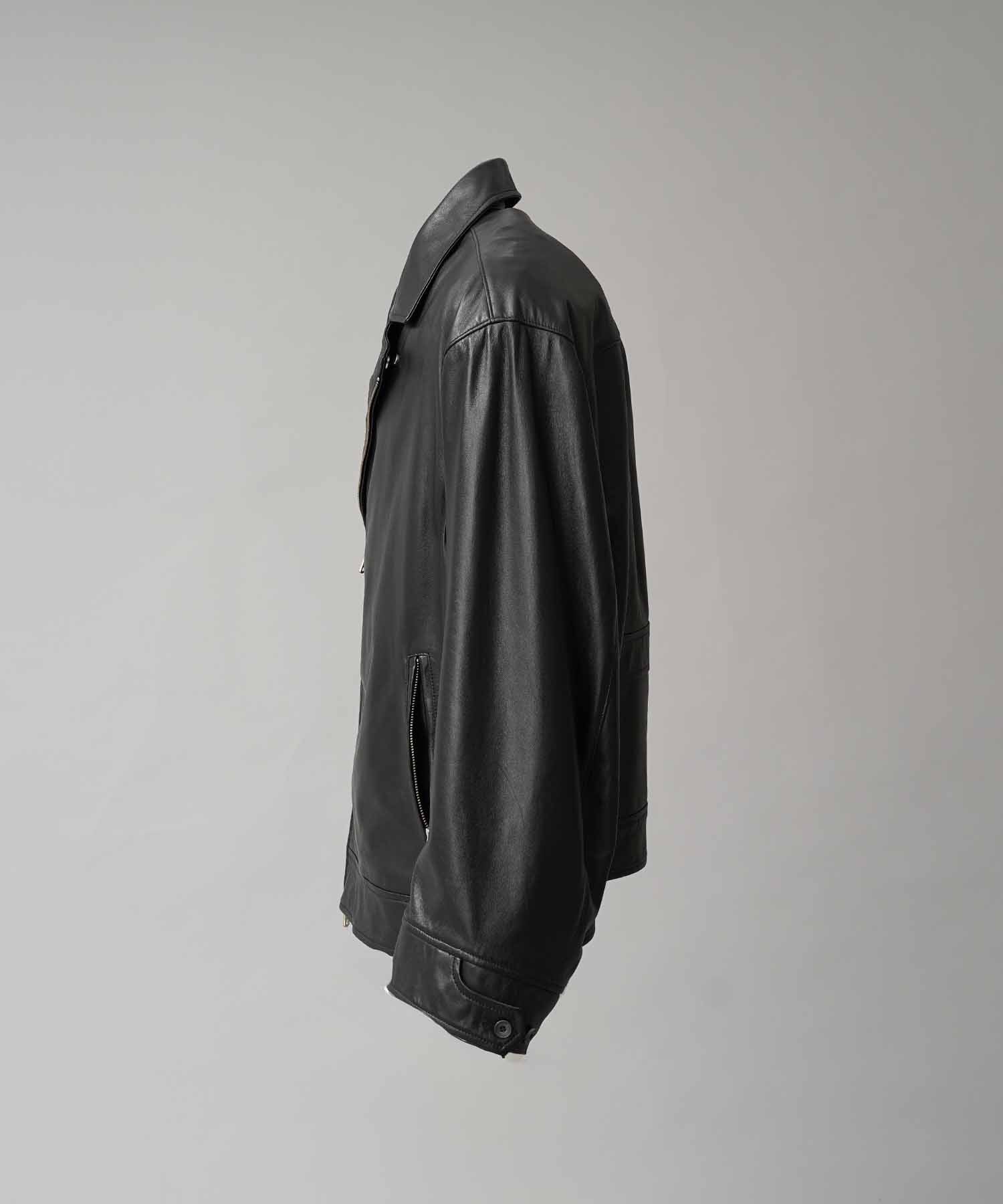 25AW PRE-ORDER】Sheep Leather Tailored Double Rider Jacket