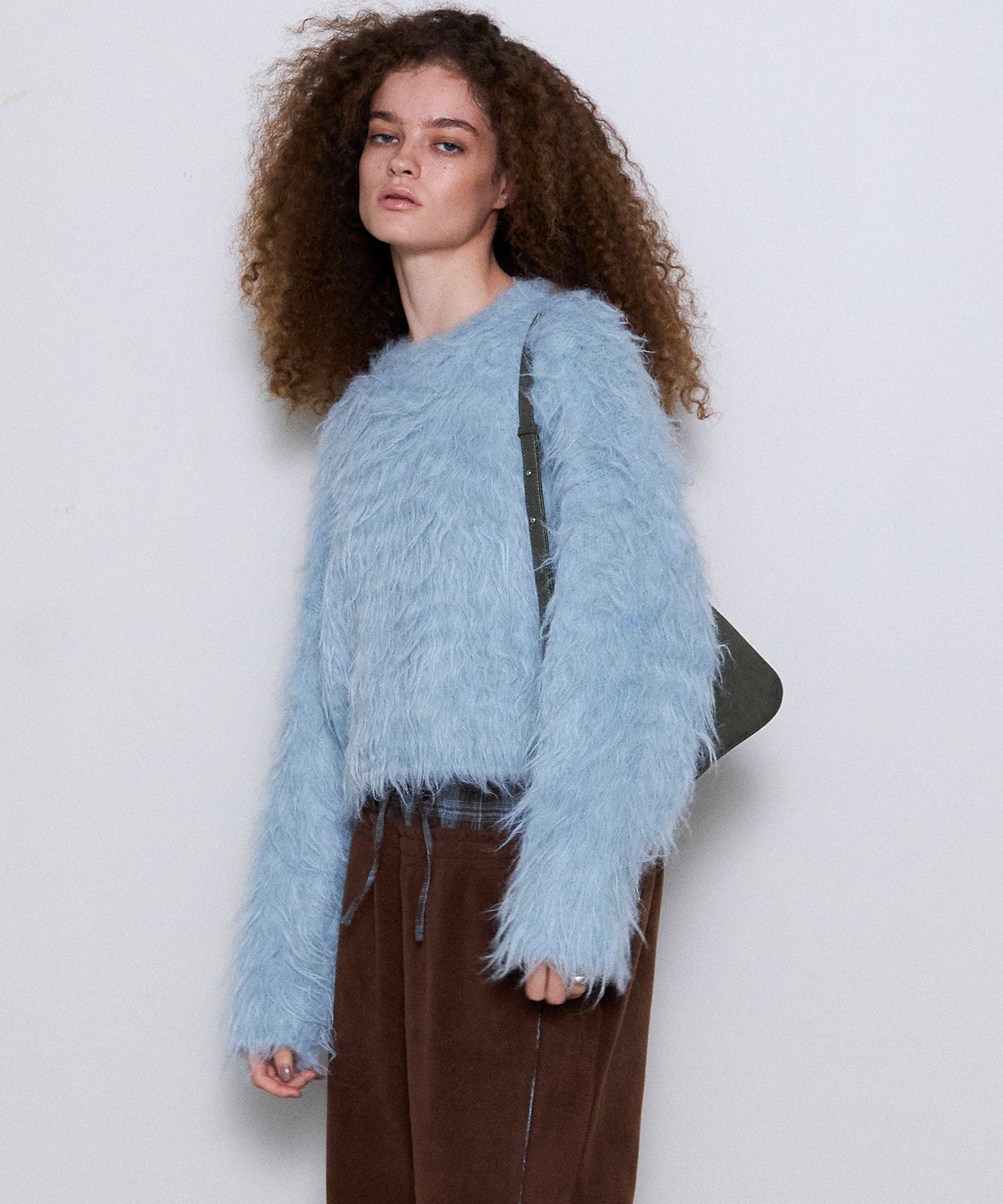 SALE】Fluffy Shaggy Knit Pullover