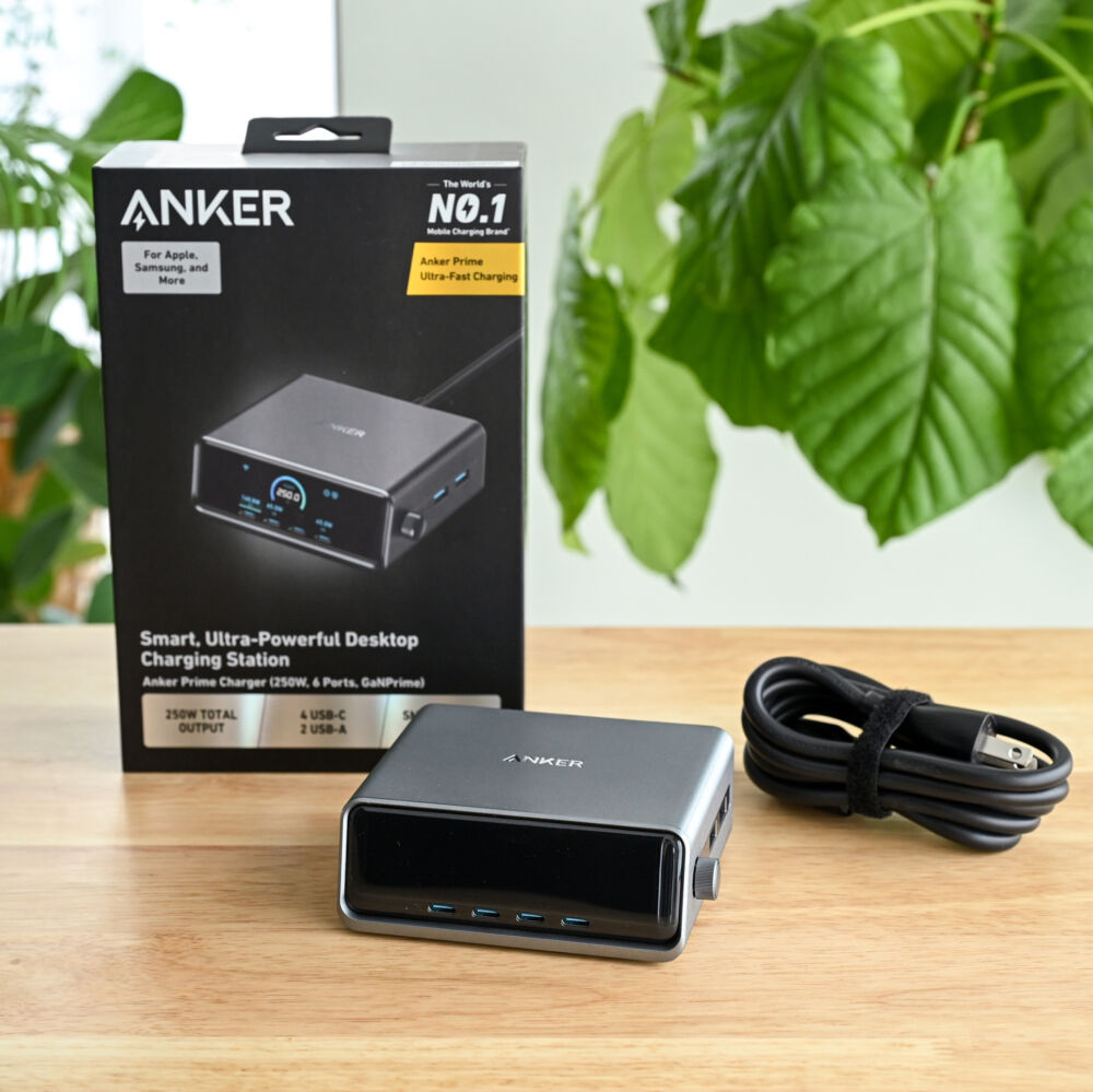 Anker Prime Charger (250W, 6 Ports, GaN)をレビュー！現時点で最強の