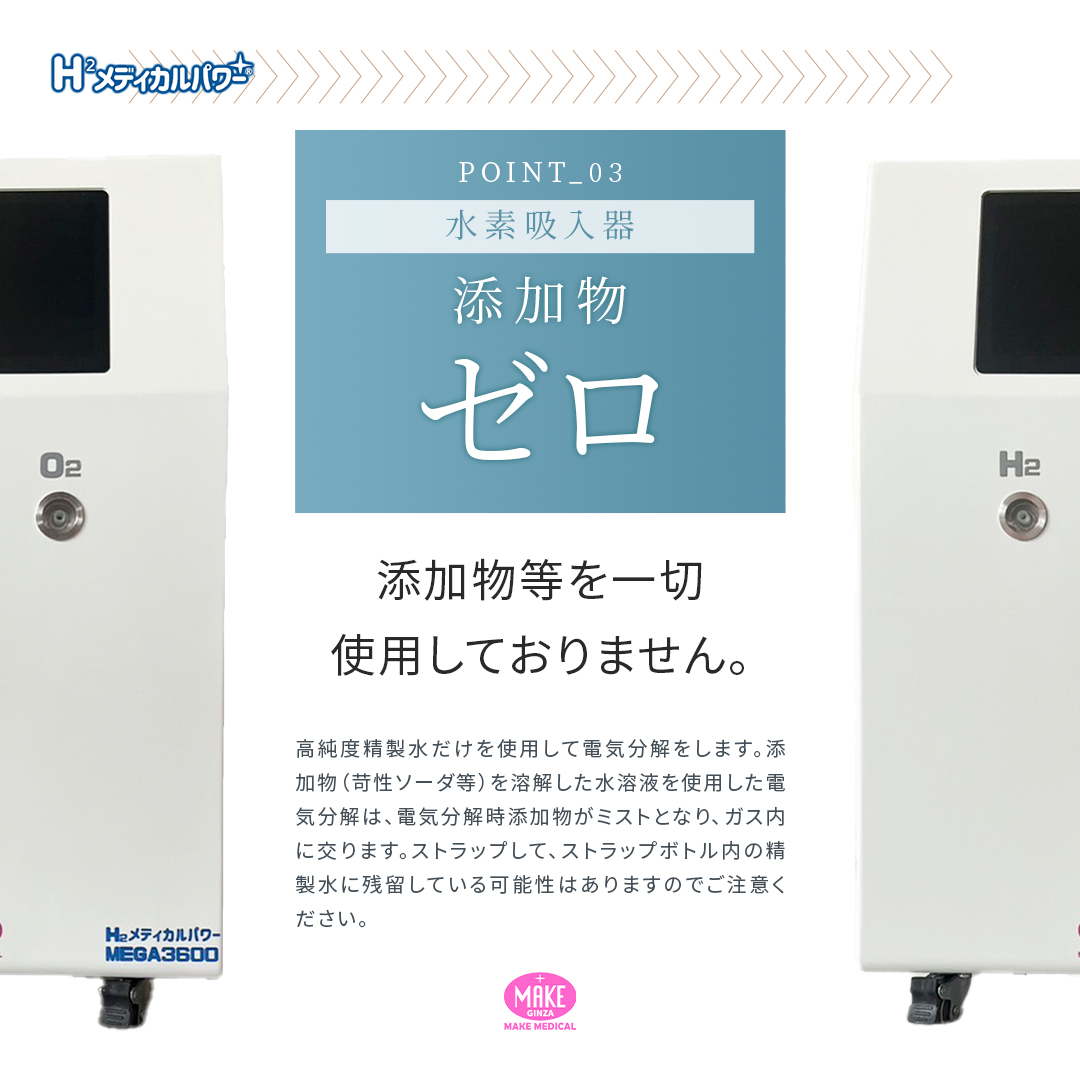 MEGA3600 高濃度水素吸入器＆酸素吸入器｜MAKE MEDICAL 株式会社