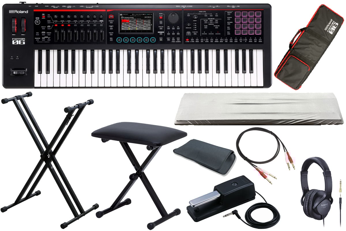 Roland ローランド / FANTOM-06 [X型キーボードスタンド + ベンチ +