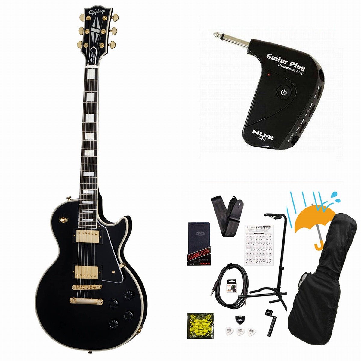 Epiphone / Inspired by Gibson Custom Les Paul Custom Ebony GP-1