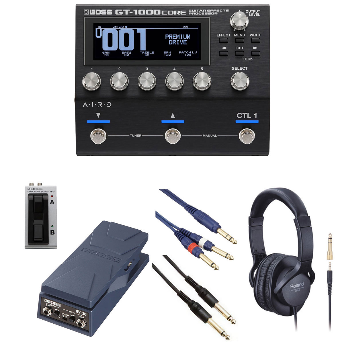 BOSS / GT-1000Core [自由自在にサウンドメイクセット] FS-7 + EV-30