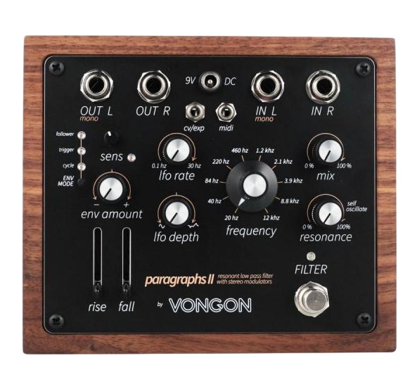 VONGON / PARAGRAPHS II Resonant Low Pass Filter with Stereo