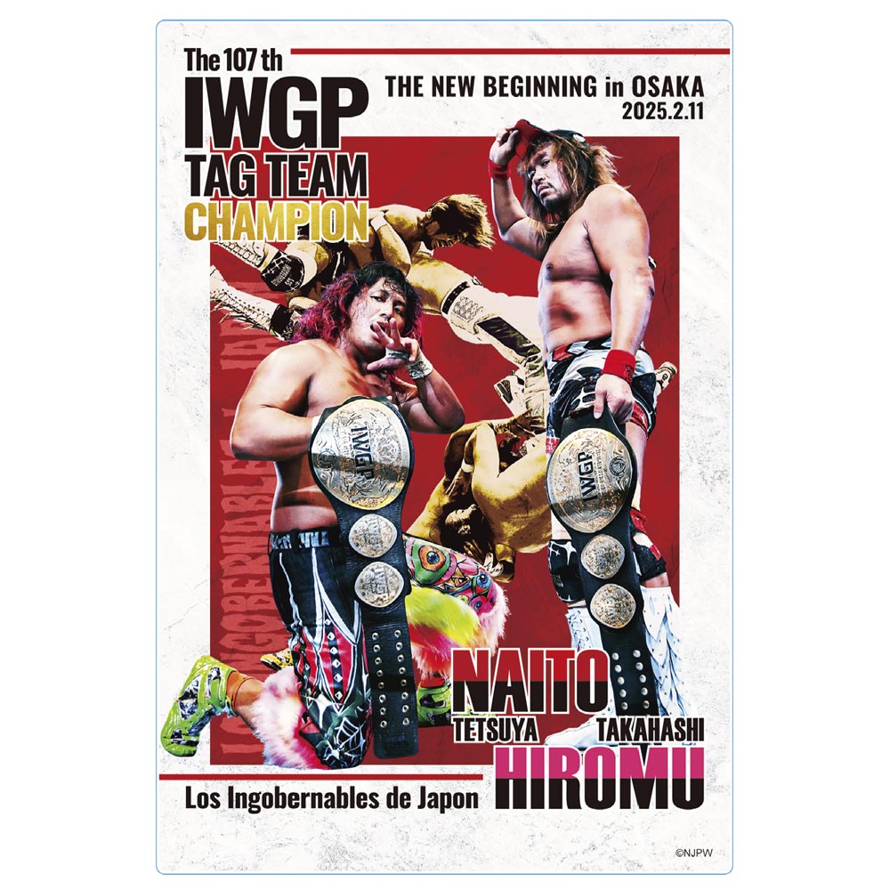 新日本プロレス アクリルブロック 2025年2月11日 第107代 IWGPタッグ