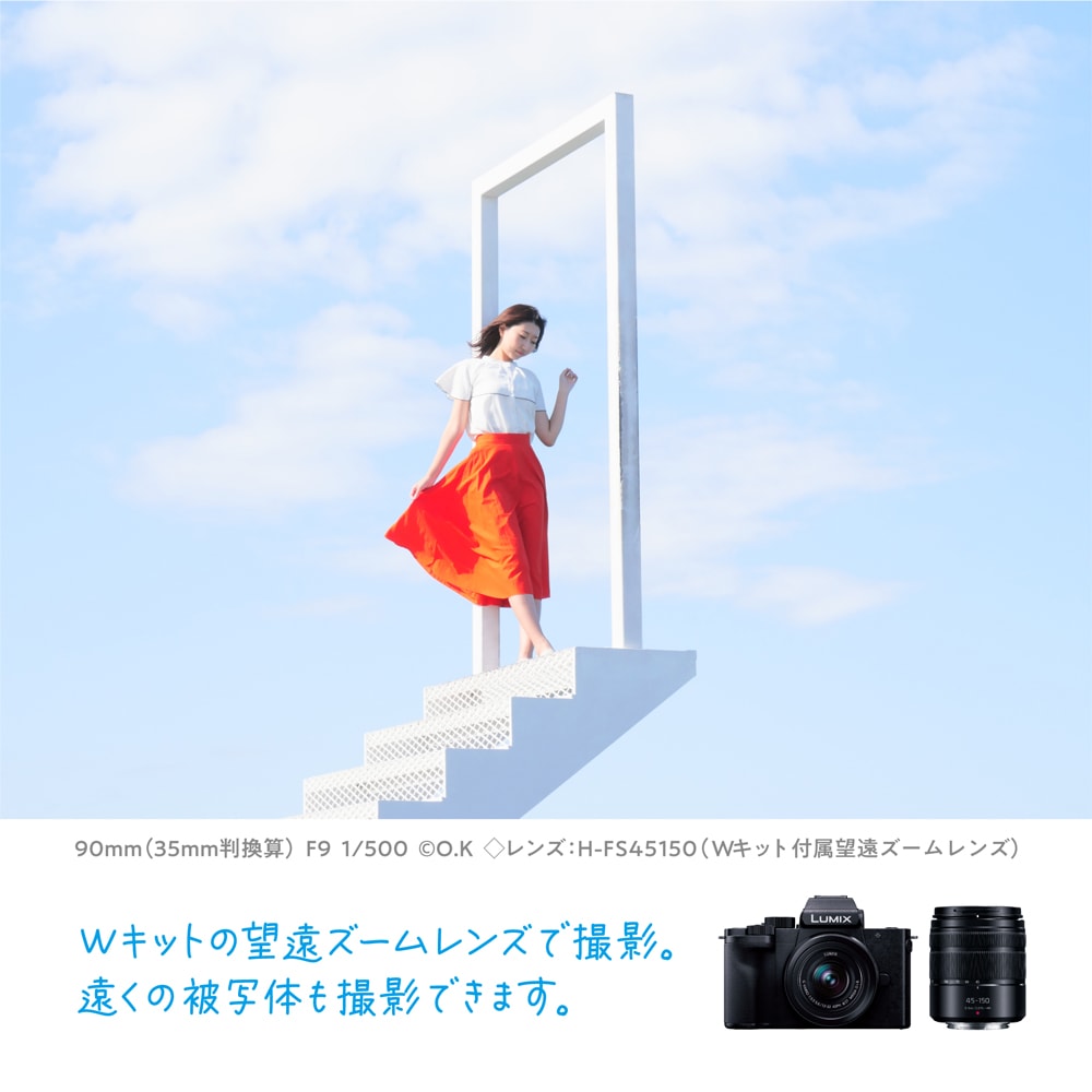 Panasonic LUMIX G100D Wキット 標準ズームレンズ 望遠ズームレンズ