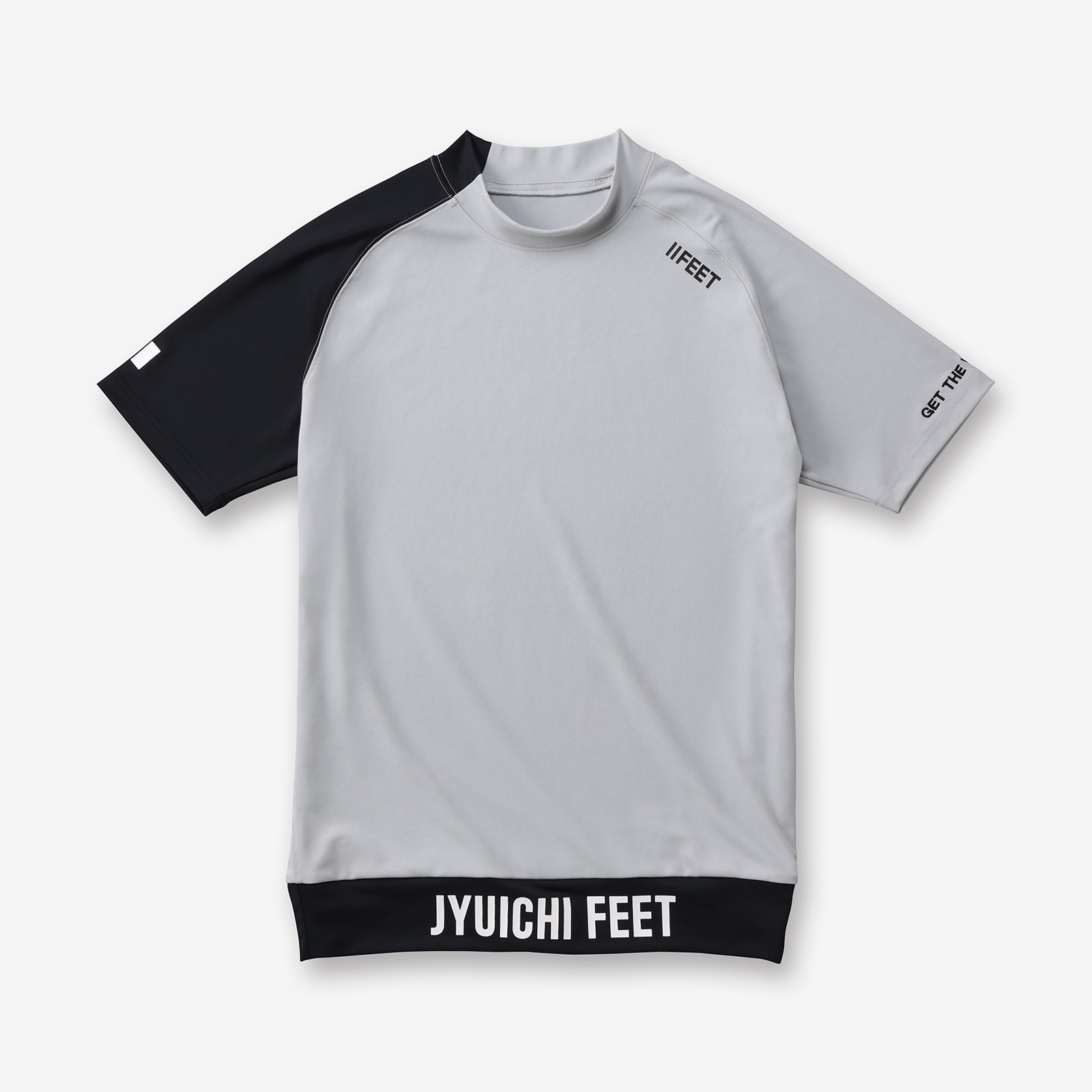 モックネックシャツ グレー&ブラック | メンズ ゴルフウェア | 11FEET