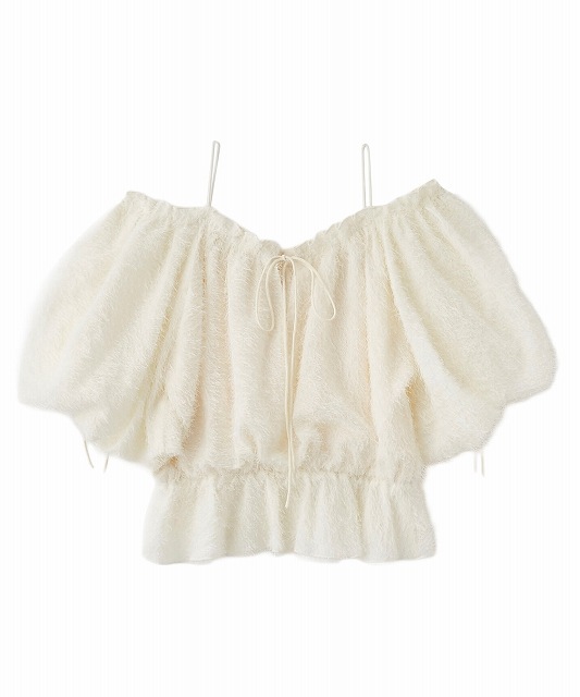 SALE50%OFF】COCODEAL ココディール オフショルフラッフィーブラウス