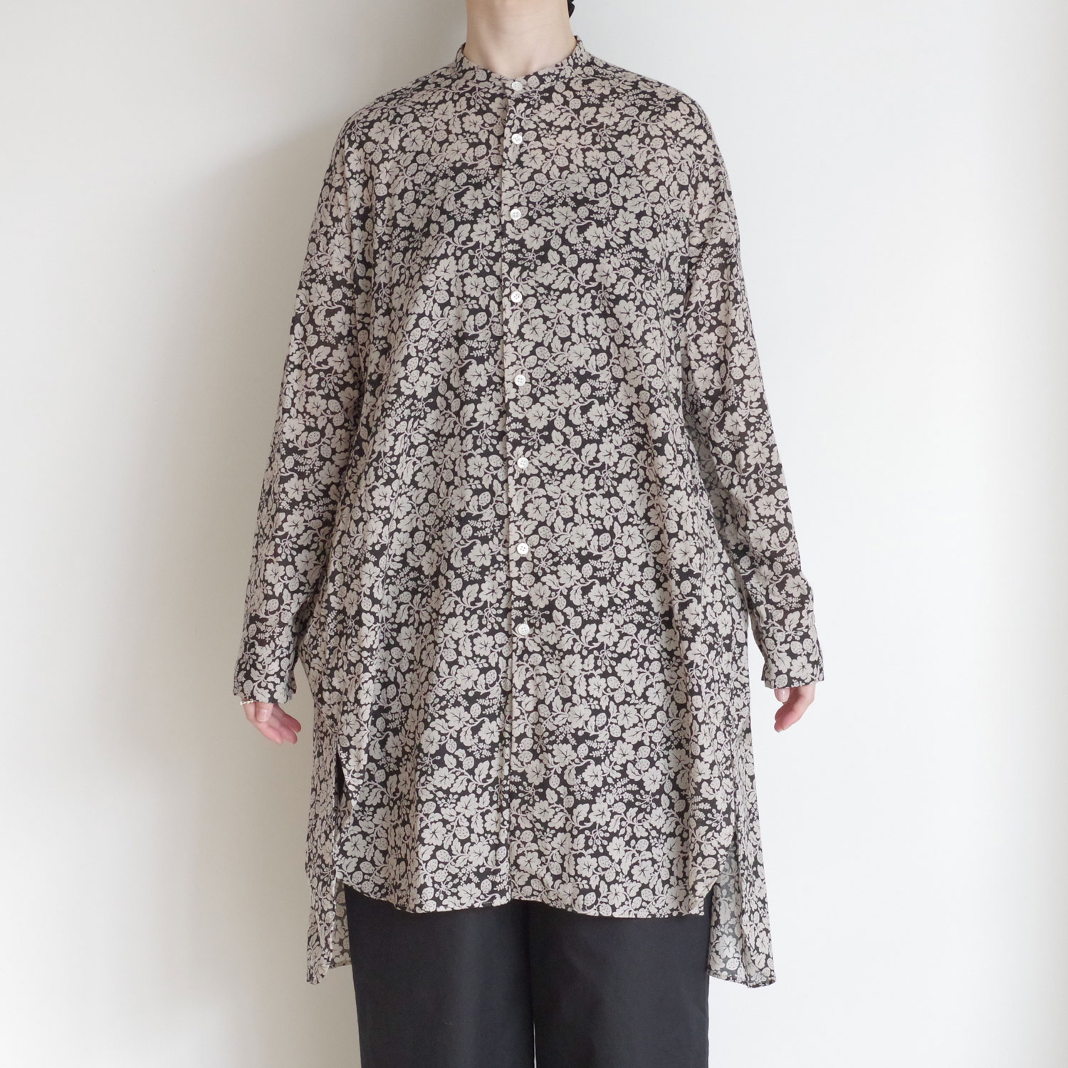 R&D.M.Co- オールドマンズテーラー : WILD BERRY LONG SHIRT ロング
