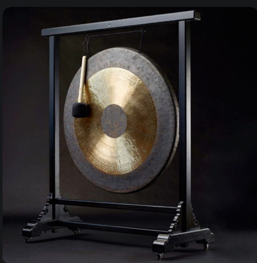 銅鑼（どら ドラ） 36インチ（約90cm） 3点セット（本体・スタンド