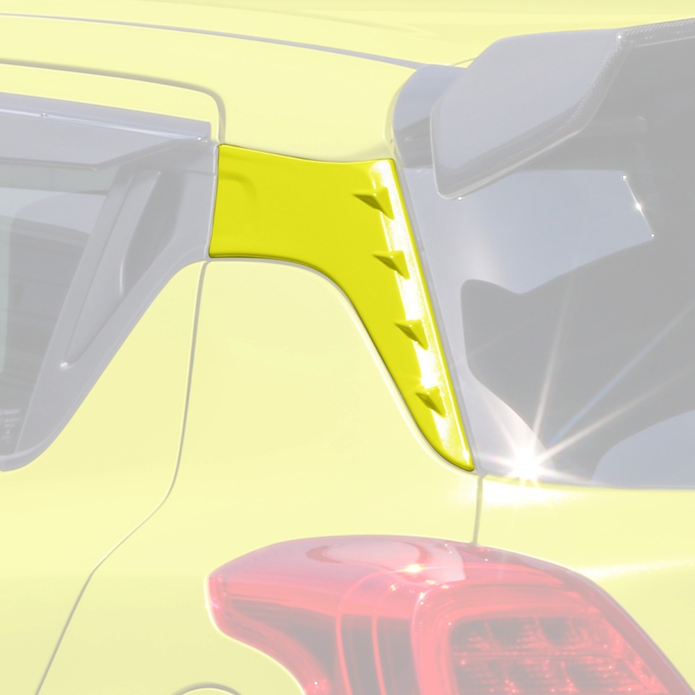 MONSTERSPORT[モンスタースポーツ][Cピラーガーニッシュ イエロー ZFT