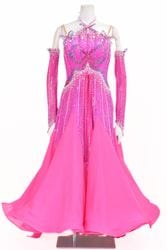 ラテンドレス WL0167D ターコイズ M 社交ダンス タカダンス | LADIES