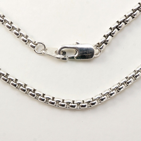 フィッシュ型留め具】 ＜アンティークシルバー＞ チェーンネックレス