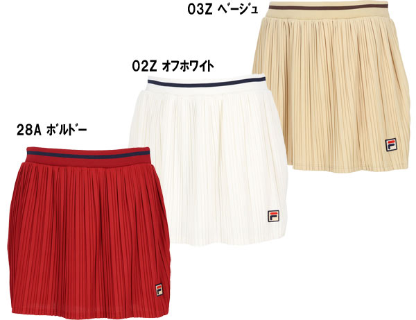 フィラ】FILA EL0207（ﾚﾃﾞｨｰｽ）スコート 2025秋冬ウェア | ウェアー