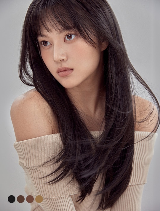 セミ手植えフルウィッグ) ルネパーマ アリア (モースト原糸)