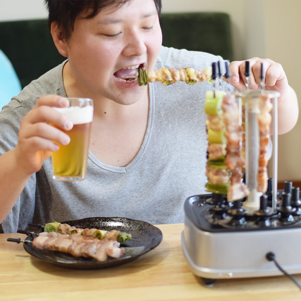 自動で回る卓上無煙焼き鳥器「自家製焼き鳥メーカー2」 | 【公式
