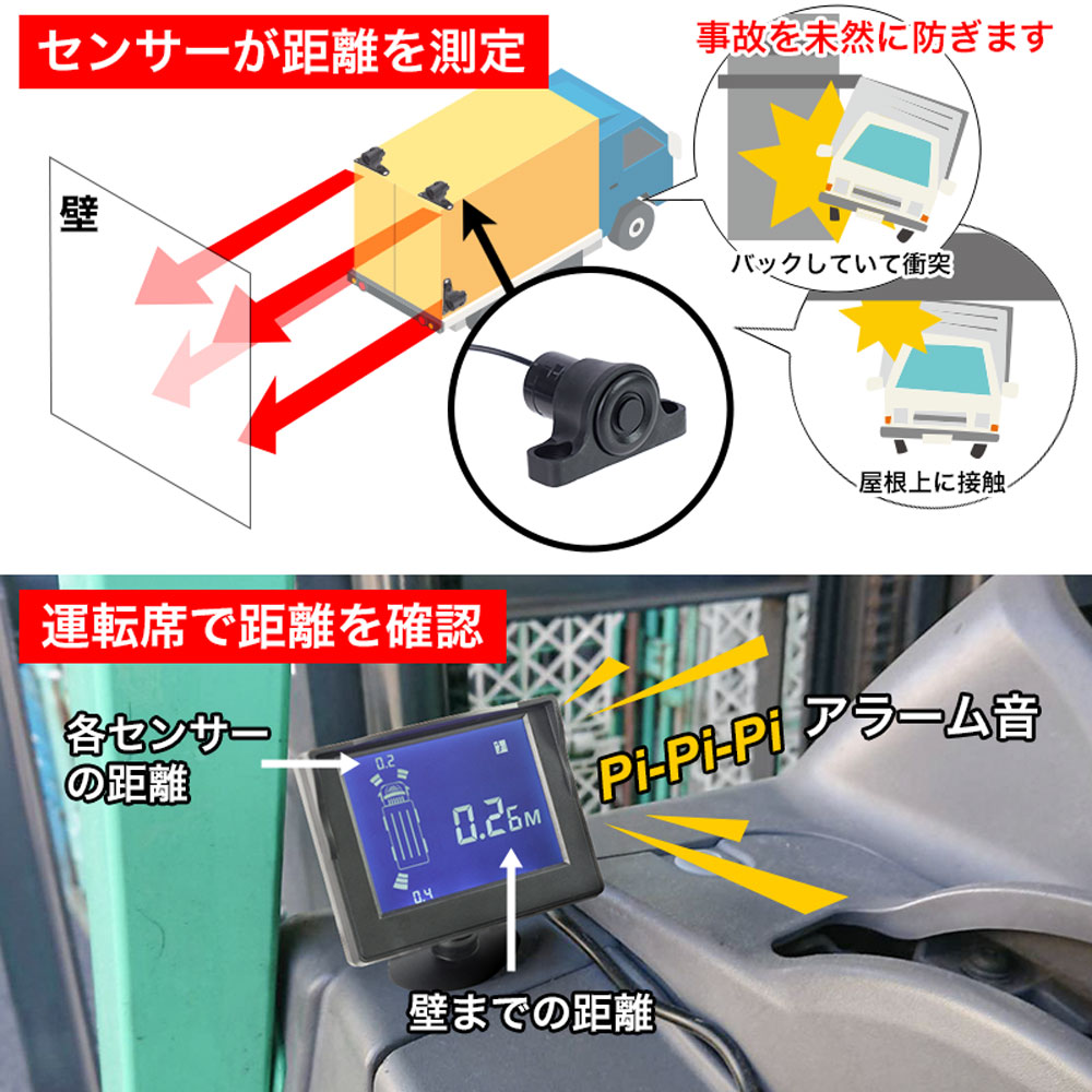 トラック＆建機、フォークリフト用セーフティセンサー | 【公式