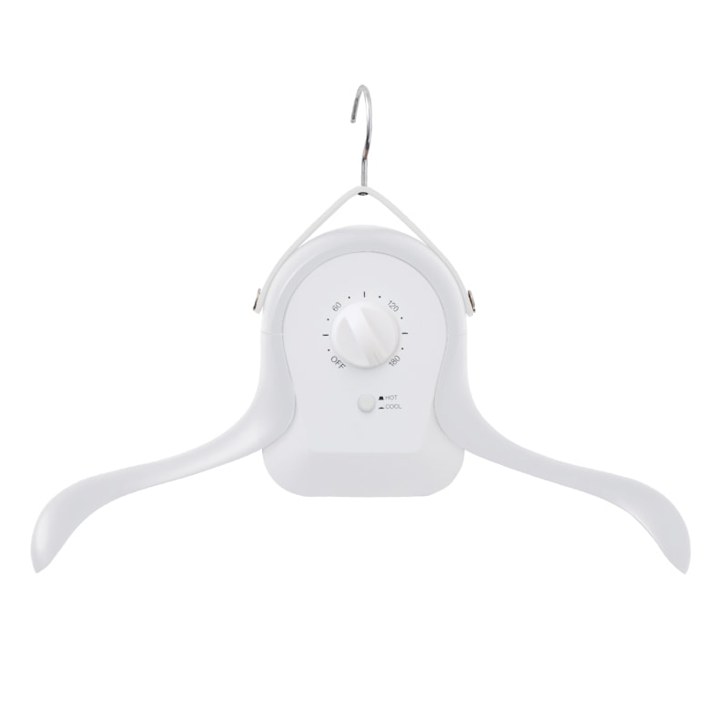 シワを伸ばすハンガー型乾燥機「アイロンいら～ず」ホワイト/ブラック