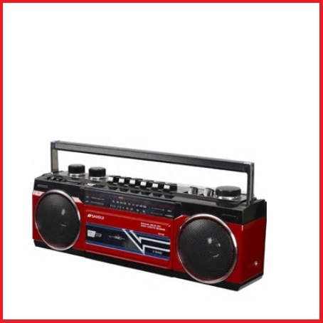 SANSUI ステレオラジオカセット Bluetooth接続 SCR-B2(RD) [SCRB2]