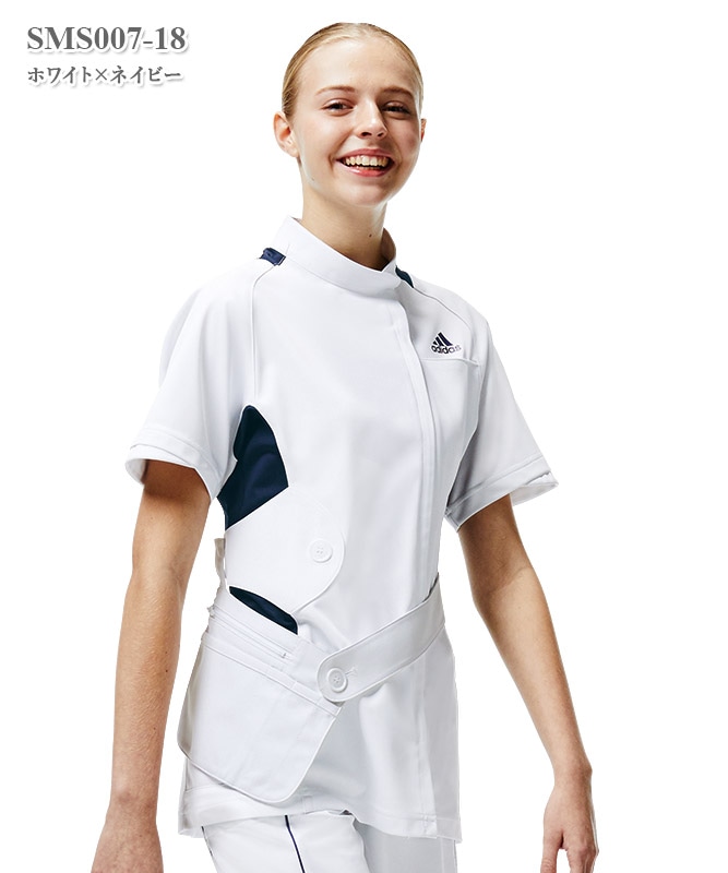 アディダスレディスジャケット半袖[KAZEN製品] SMS007｜THS-白衣通販・販売