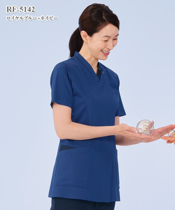 女子スクラブ半袖[ナガイレーベン製品] RF-5142｜THS-白衣通販・販売