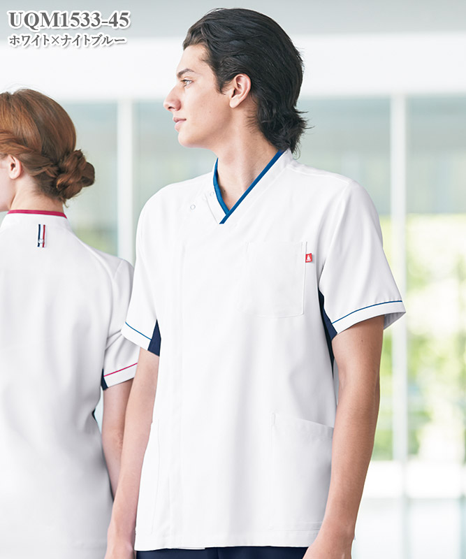 ルコックスポルティフユニセックスVネックスクラブ半袖[明石S.U.C.製品