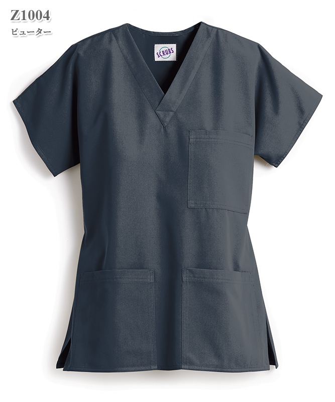 スクラブ3ポケットトップ半袖(男女兼用)[スマートスクラブス製品