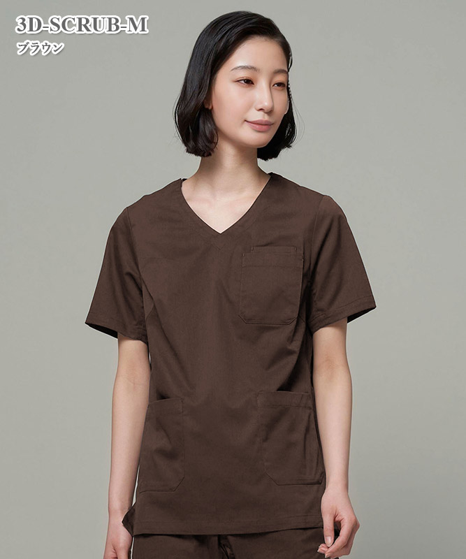 ID UNITED ARROWS レディス3Dアクションスクラブトップ[UNIX TOKYO製品