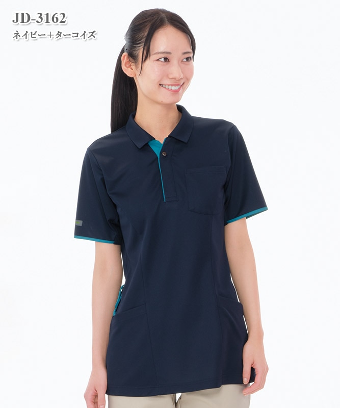 男女兼用ニットシャツ半袖[ナガイレーベン製品] JD-3162｜THS-白衣通販