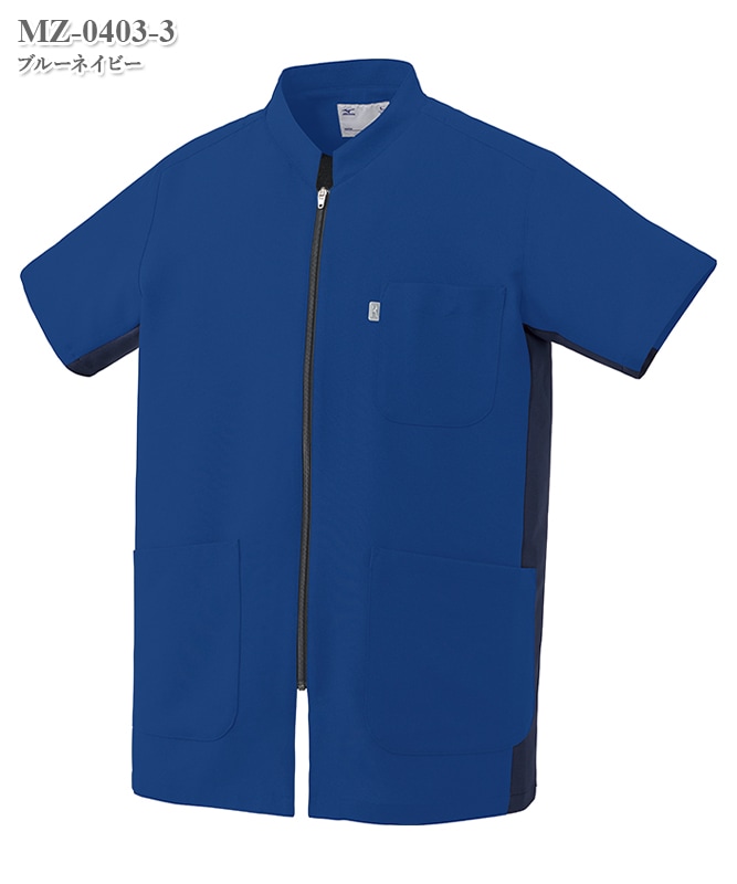 ミズノ男女兼用ファスナースクラブ半袖[チトセ製品] MZ-0403｜THS-白衣