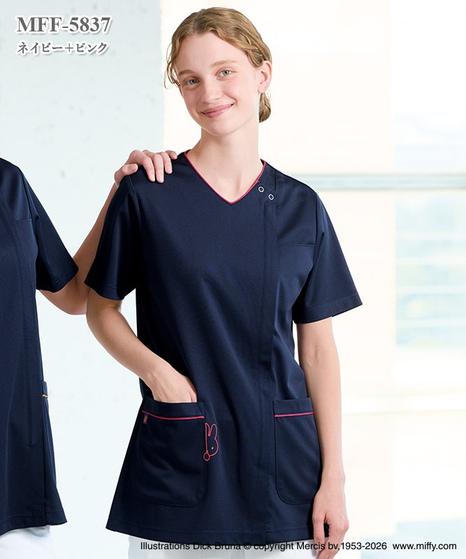ミッフィーシリーズ女子スクラブ半袖[ナガイレーベン製品] MFF-5837