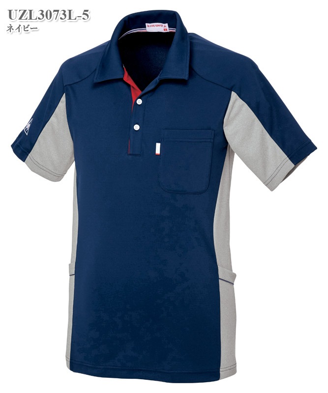 ルコックスポルティフ男女兼用ニットシャツ半袖[明石S.U.C.製品