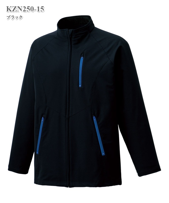 男女兼用ストレッチジャケット長袖[KAZEN製品] KZN250｜THS-白衣通販・販売