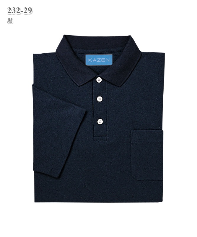 男女兼用ポロシャツ半袖[KAZEN製品] 232-2｜THS-白衣通販・販売
