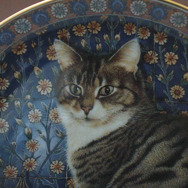 ダンバリーミント レズリー・アン・アイボリー猫の絵皿プレート Cats