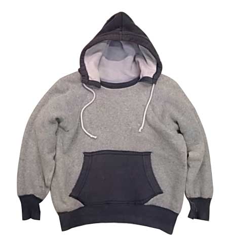 後付け ダブルフェイス ツートーンパーカー ラグランスリーブ TWO TONE