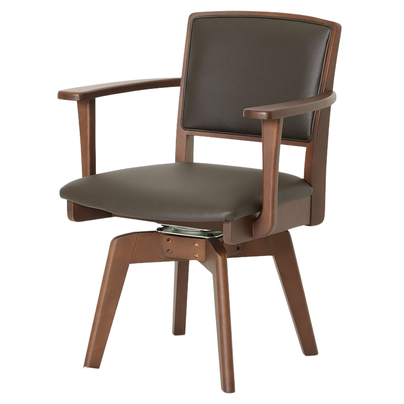 回転アームチェア レイドック AC DBR/BR【大型商品配送】の通販｜東京