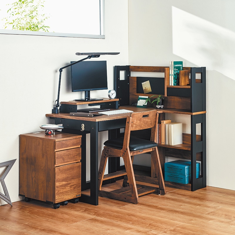 学習2点セット KSL-25CDデスク ワゴン KSDC-24CDキャビネット【大型