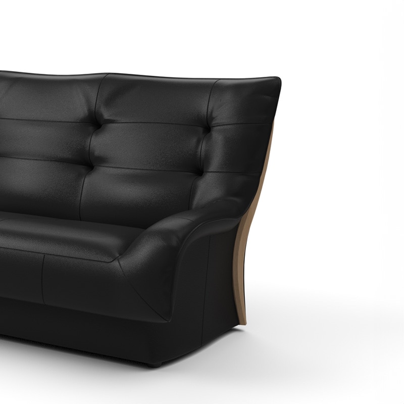 2.5人掛 ソファ ディーヴァ Z127model 張地ストラダ革/木部ラ