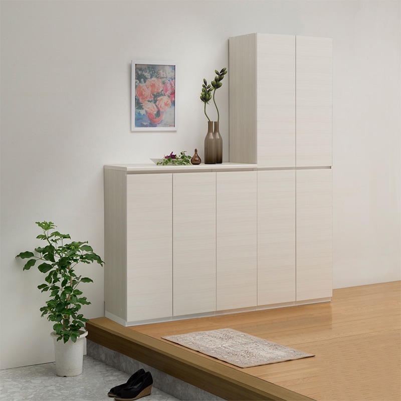 壁面収納 ポルターレエントランス PRE-9590CD 白井産業【お客様組立