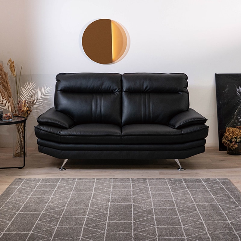 ソファ Nビリー REVO高耐久PUレザー【大型商品配送】2サイズあり◇の