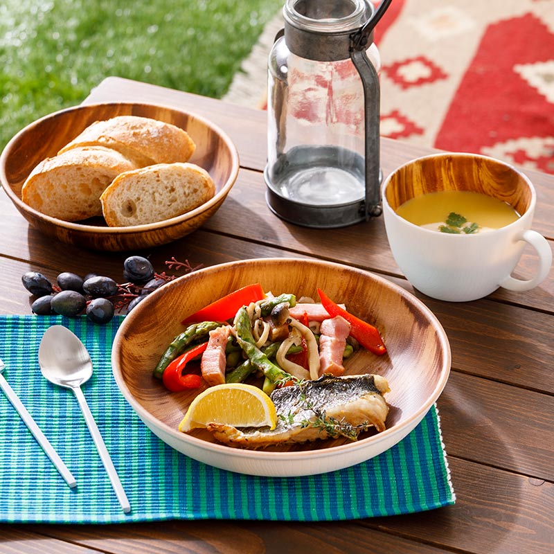 ラウンドプレートL IF96143 CRART 木目 BRの通販｜東京インテリア公式通販