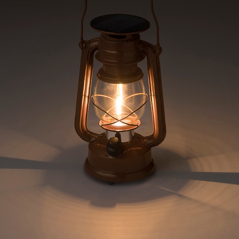 あかりクラシック ルミエールランタン キャメル 約幅15cm×奥行11.7cm